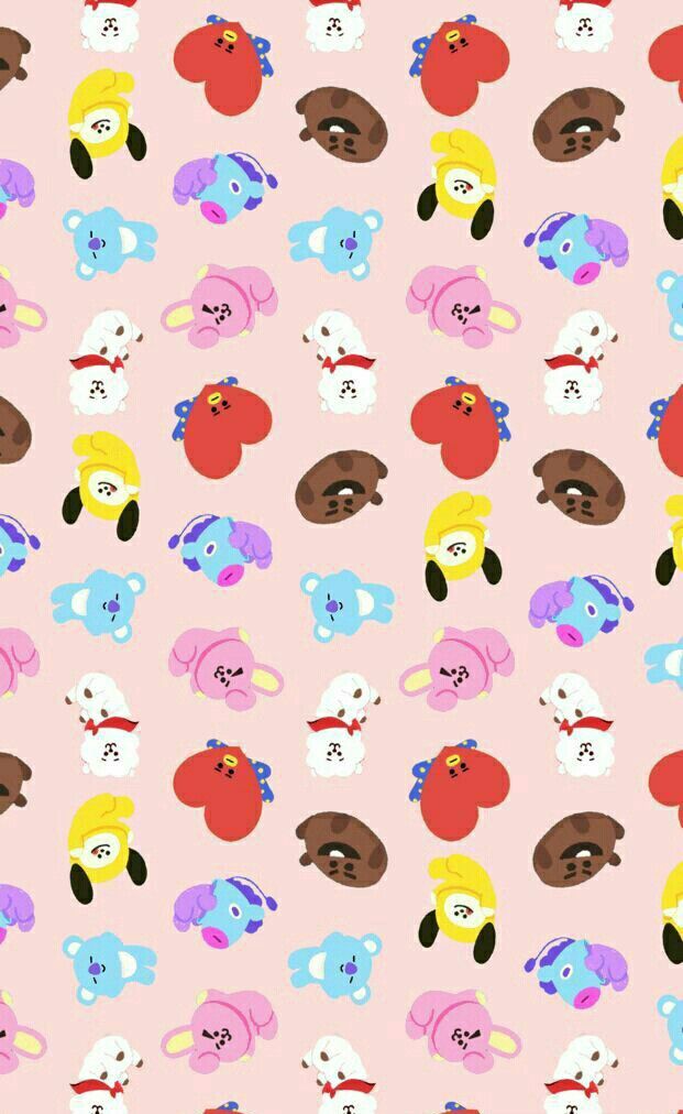 Detail Background Ppt Bt21 Nomer 42