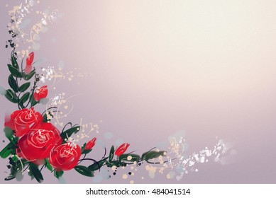 Detail Background Ppt Bunga Mawar Nomer 54