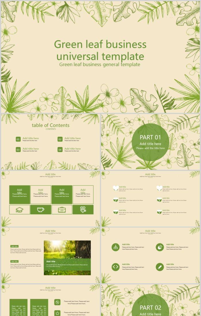 Detail Background Ppt Daun Nomer 43