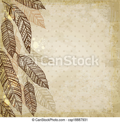 Detail Background Ppt Feather Nomer 35