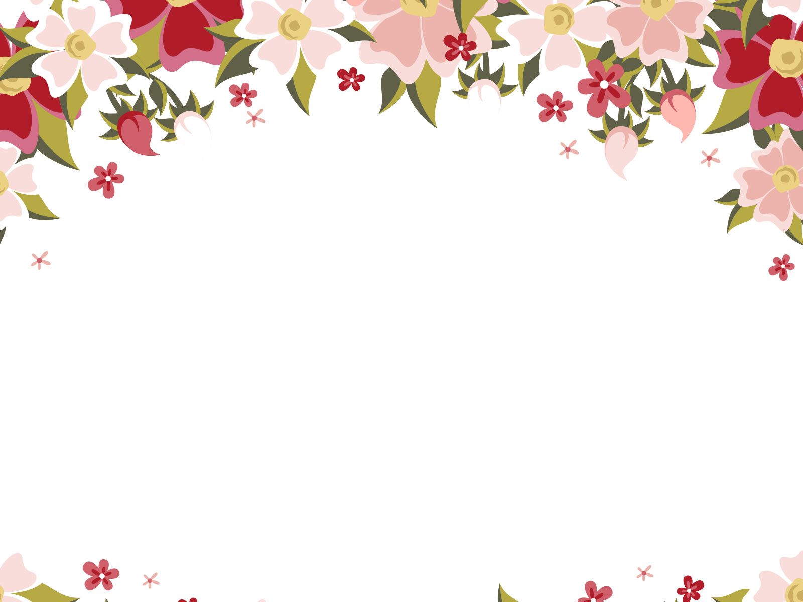 Detail Background Ppt Floral Nomer 12