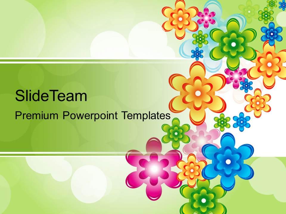 Detail Background Ppt Floral Nomer 39