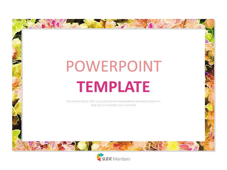 Detail Background Ppt Flower Nomer 31