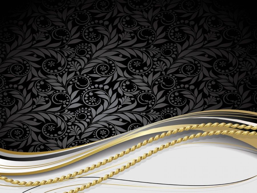 Detail Background Ppt Gold Nomer 40