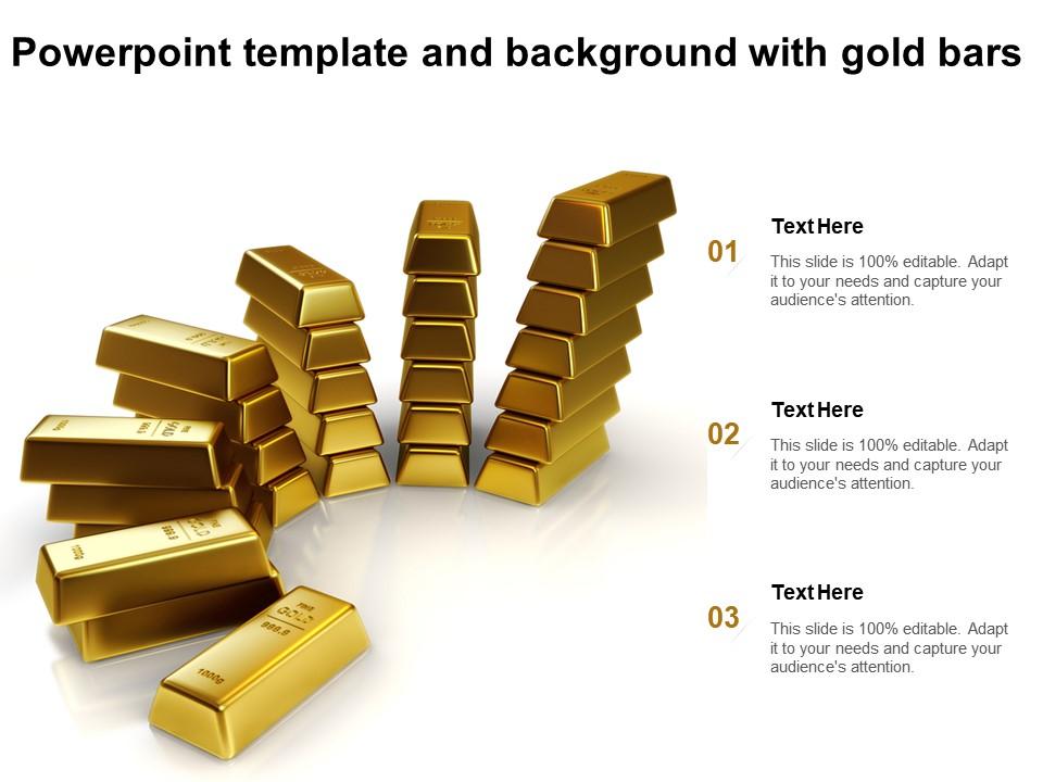 Detail Background Ppt Gold Nomer 50