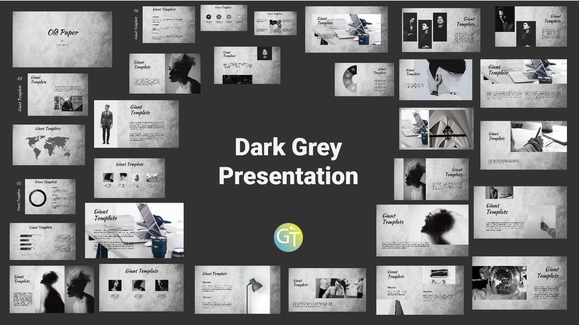 Detail Background Ppt Grey Nomer 40