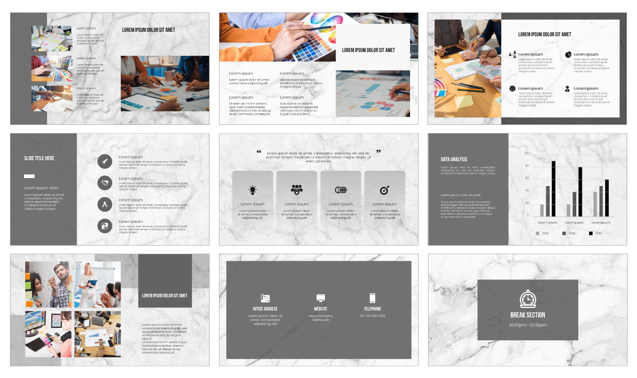 Detail Background Ppt Marble Nomer 48