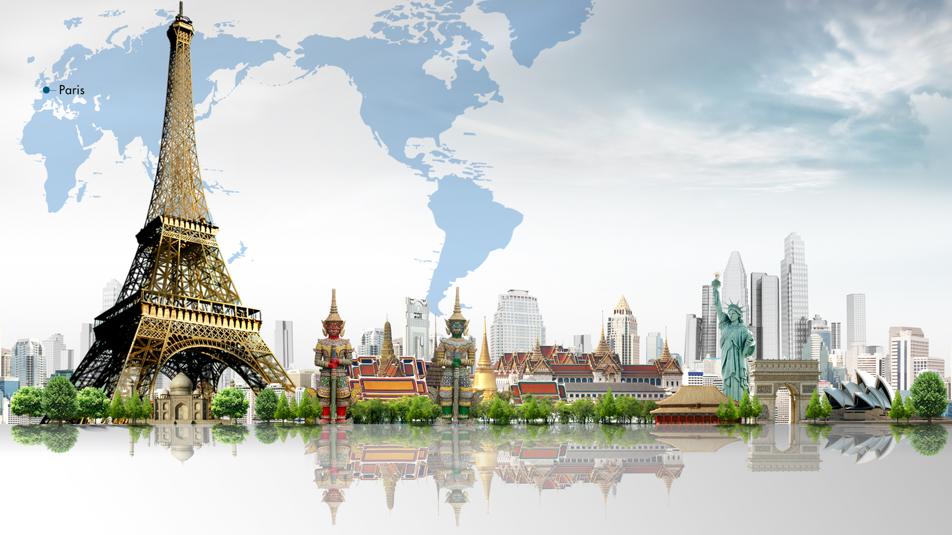 Detail Background Ppt Menara Eiffel Nomer 25