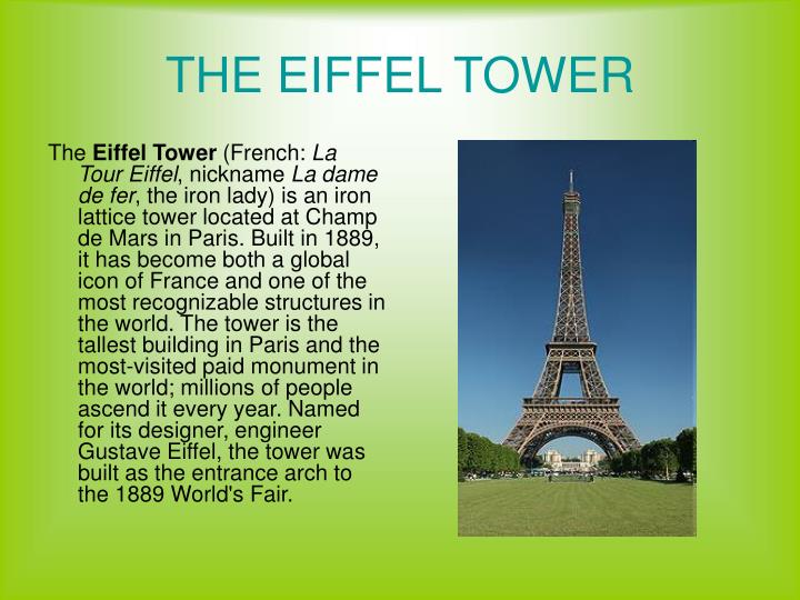 Detail Background Ppt Menara Eiffel Nomer 28