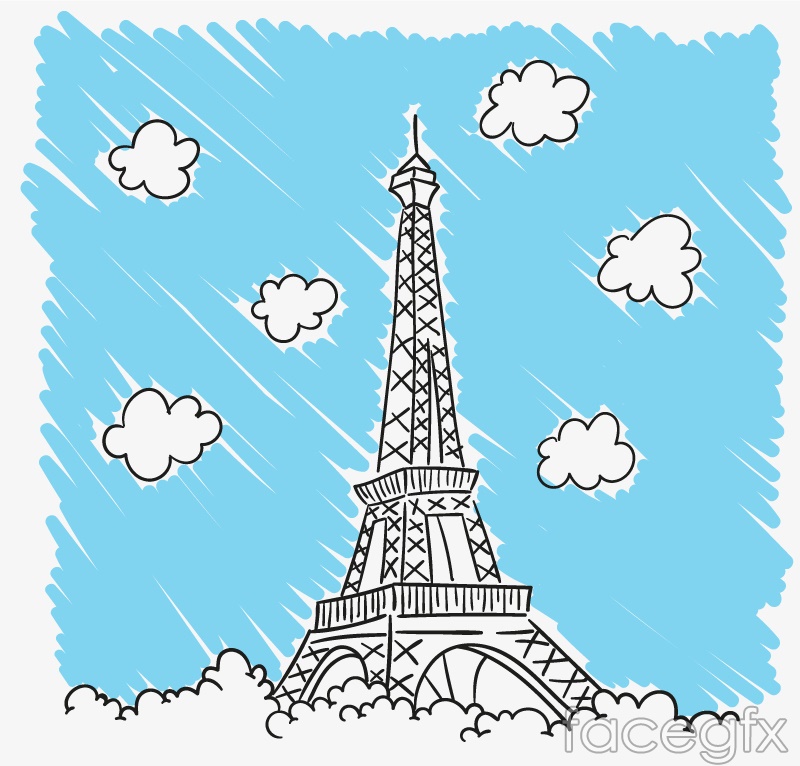 Detail Background Ppt Menara Eiffel Nomer 43