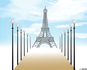 Detail Background Ppt Menara Eiffel Nomer 6