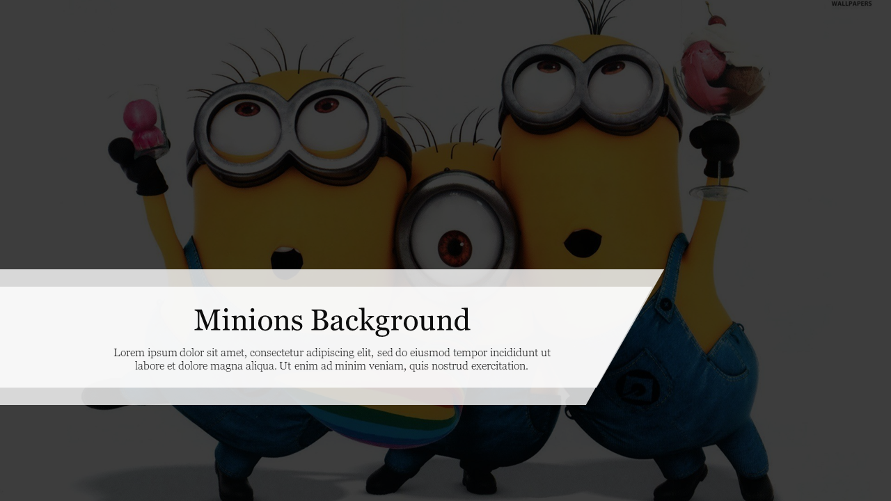 Detail Background Ppt Minions Nomer 44