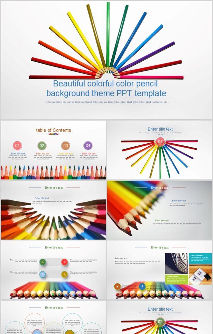 Detail Background Ppt Pensil Nomer 45