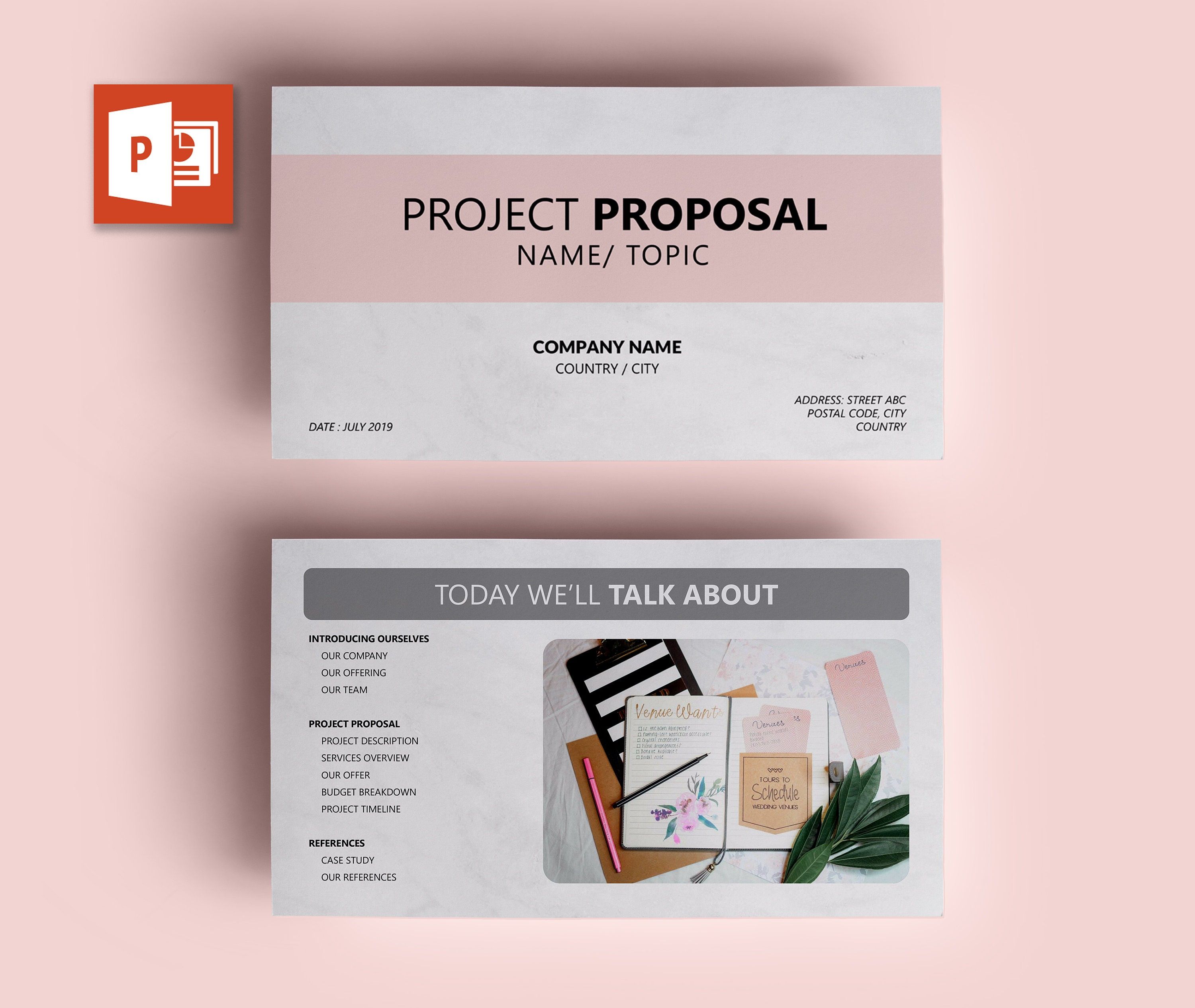 Detail Background Ppt Proposal Nomer 35