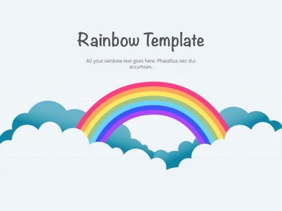 Detail Background Ppt Rainbow Nomer 4