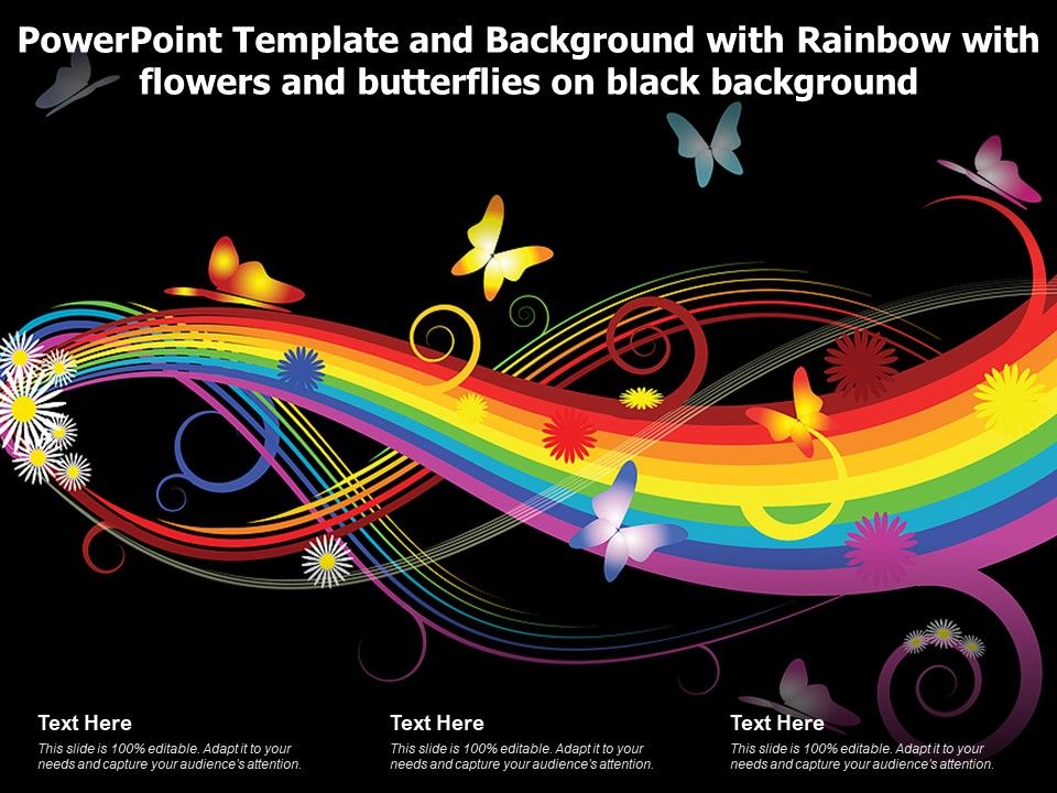 Detail Background Ppt Rainbow Nomer 35