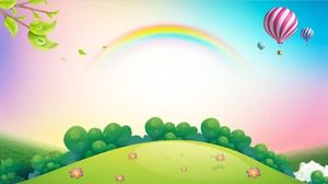 Detail Background Ppt Rainbow Nomer 42