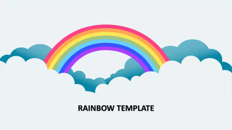 Detail Background Ppt Rainbow Nomer 48