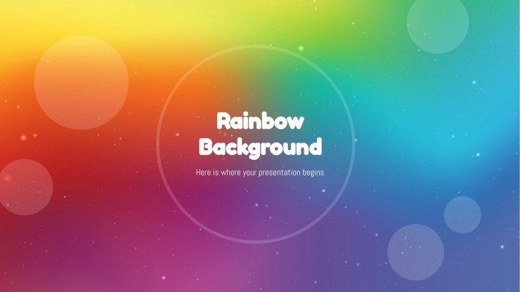 Detail Background Ppt Rainbow Nomer 50