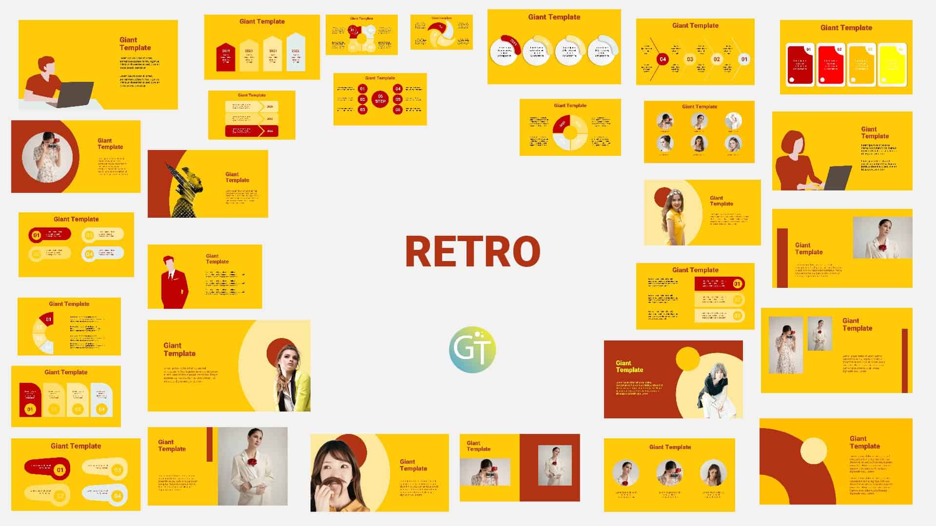 Detail Background Ppt Retro Nomer 41