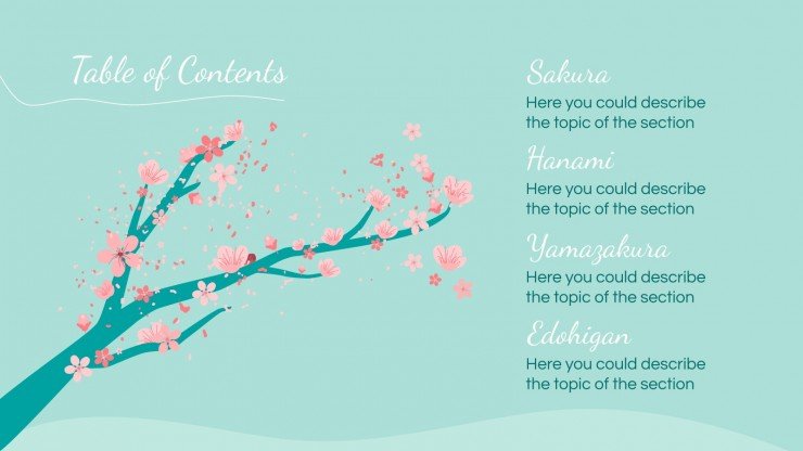 Detail Background Ppt Sakura Nomer 30