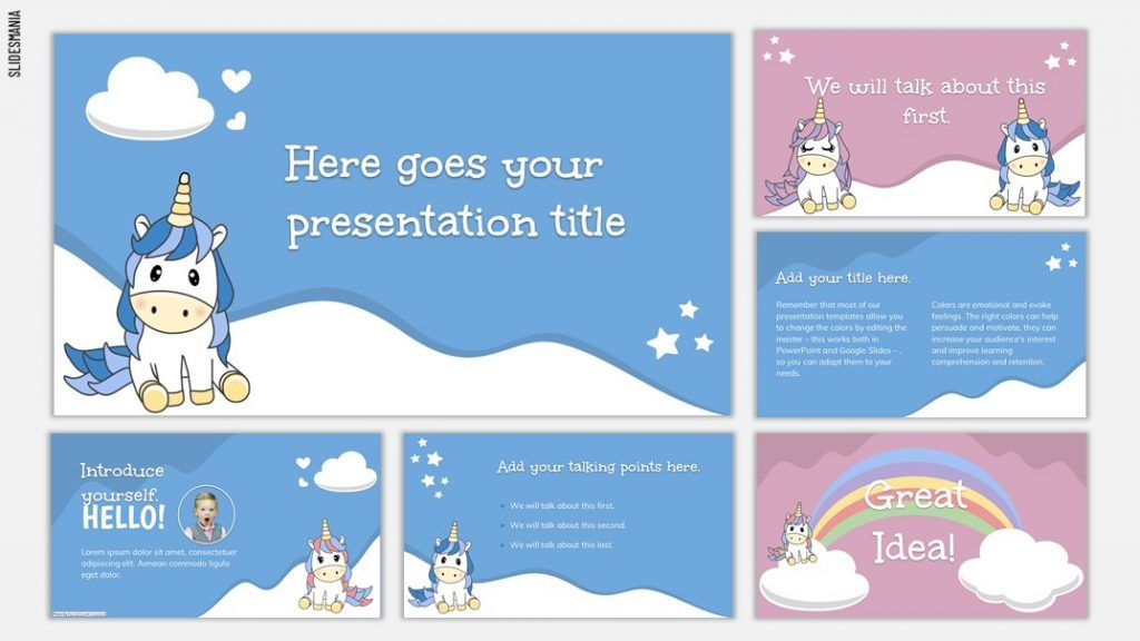 Background Ppt Unicorn - KibrisPDR