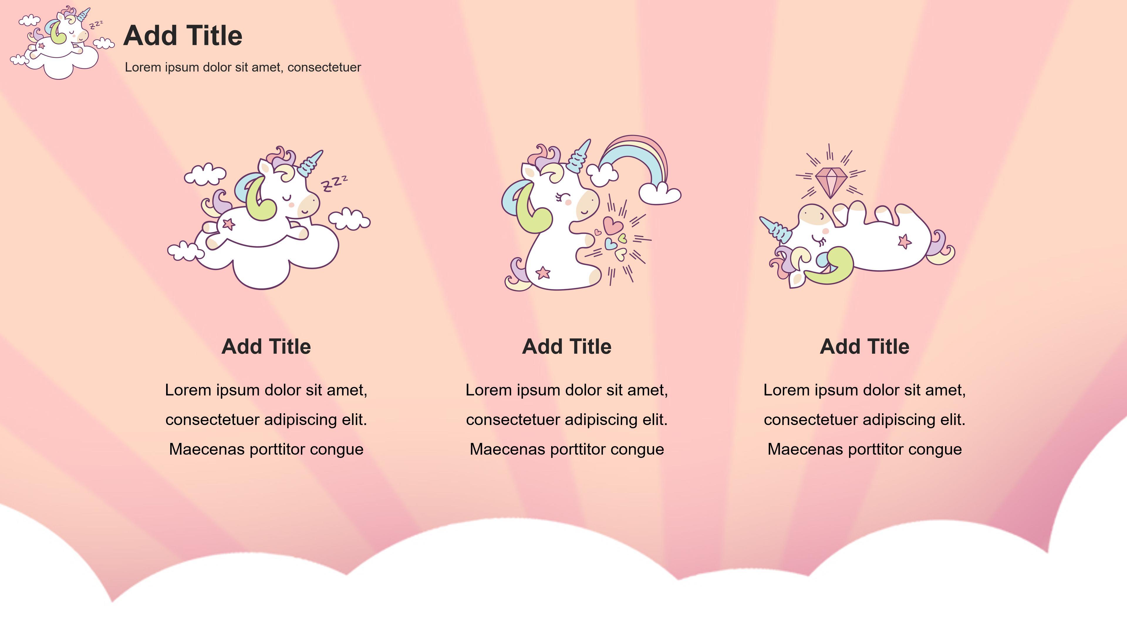 Detail Background Ppt Unicorn Nomer 19