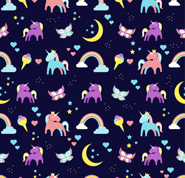 Detail Background Ppt Unicorn Nomer 23