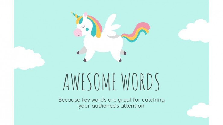 Detail Background Ppt Unicorn Nomer 9