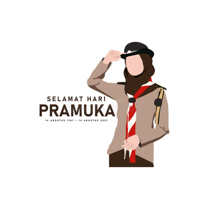 Detail Background Pramuka Vector Nomer 11