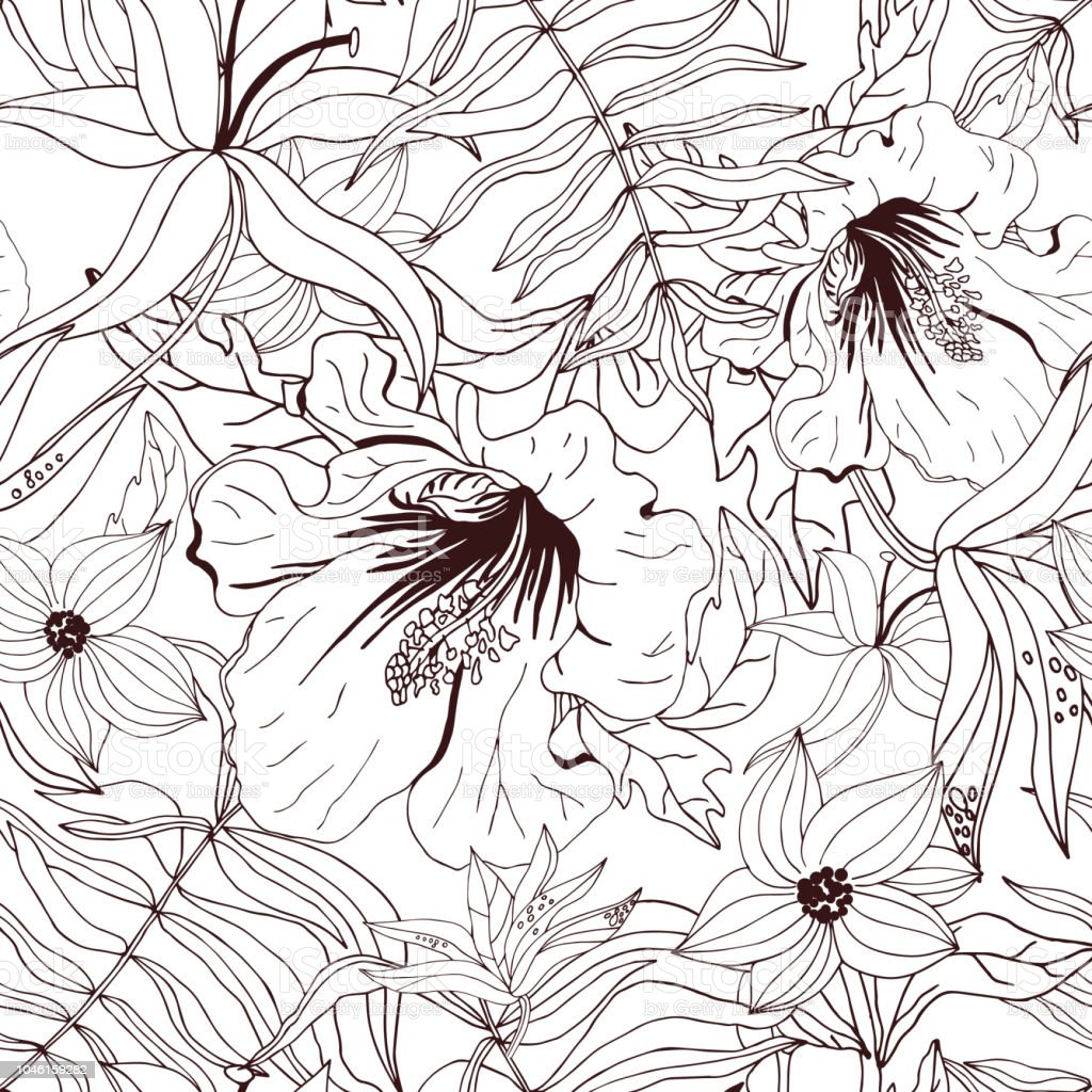 Detail Background Putih Motif Bunga Nomer 54