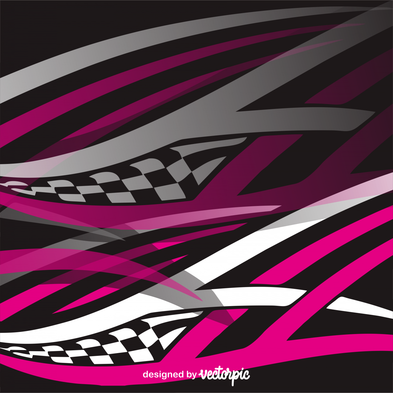 Detail Background Racing Pink Nomer 6