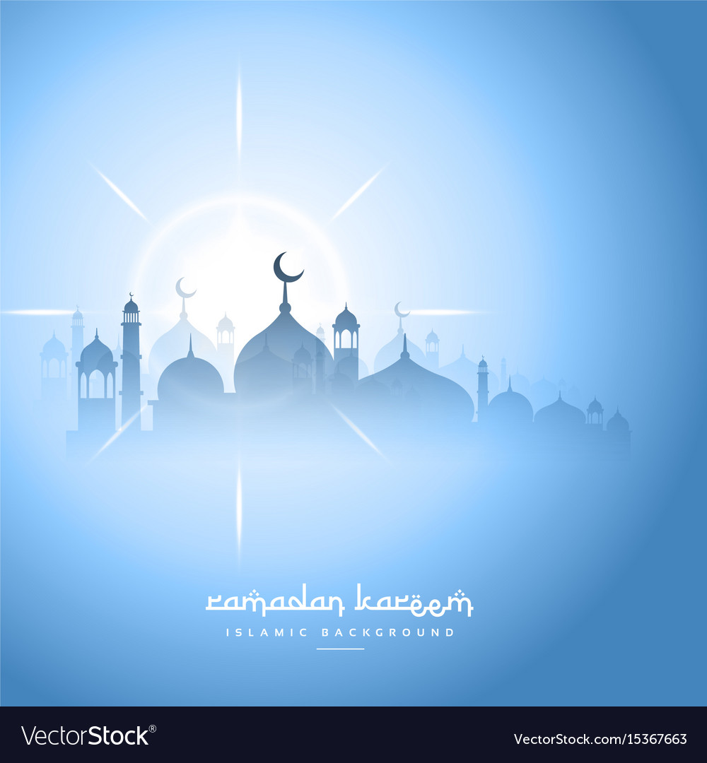 Detail Background Ramadhan Blue Nomer 2