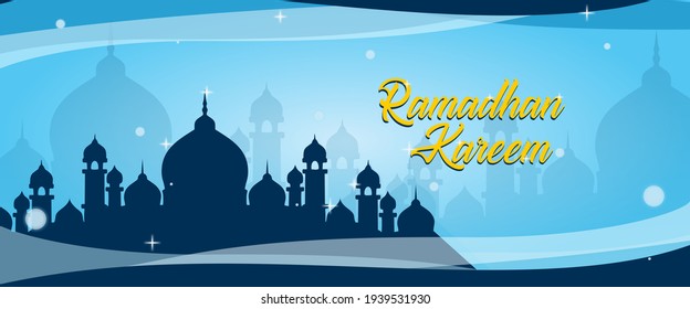 Detail Background Ramadhan Blue Nomer 11