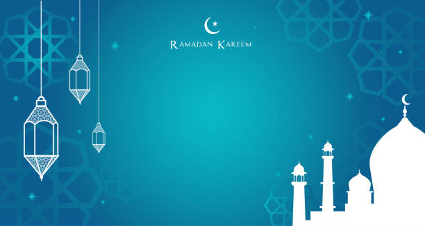 Detail Background Ramadhan Blue Nomer 23