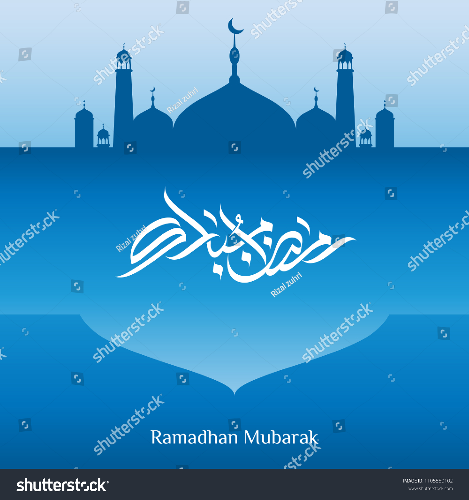 Detail Background Ramadhan Blue Nomer 42