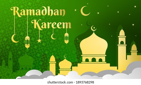 Detail Background Ramadhan Green Nomer 36