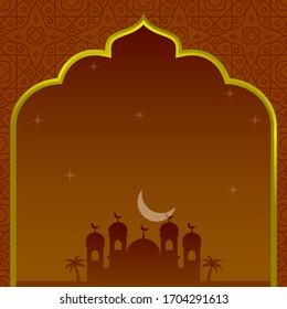 Detail Background Ramadhan Orange Nomer 26