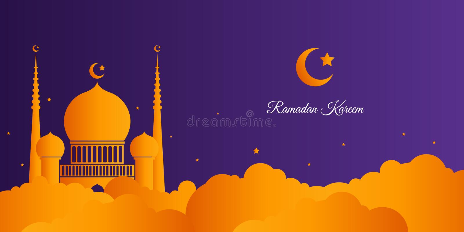 Detail Background Ramadhan Orange Nomer 28