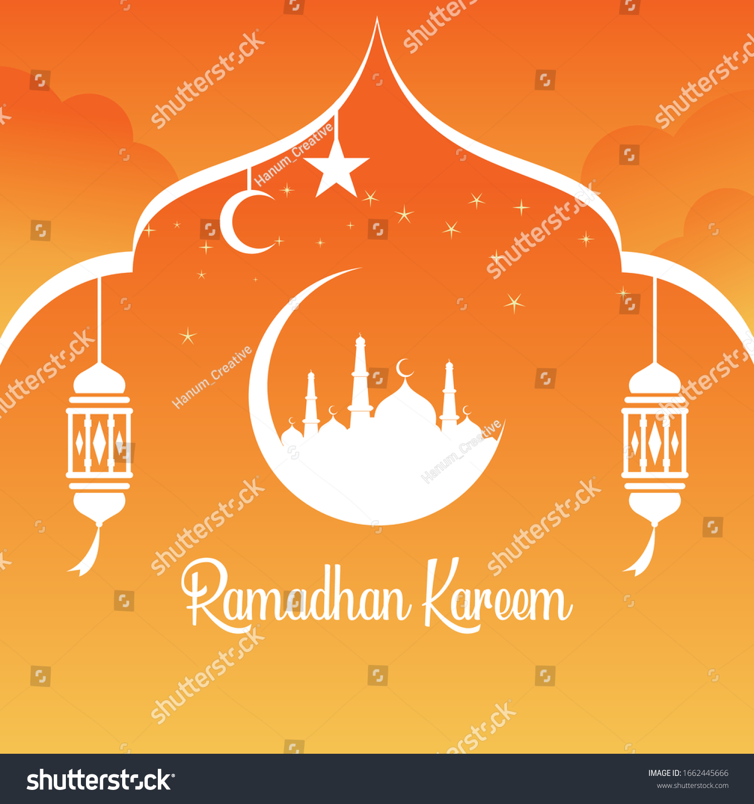Detail Background Ramadhan Orange Nomer 42