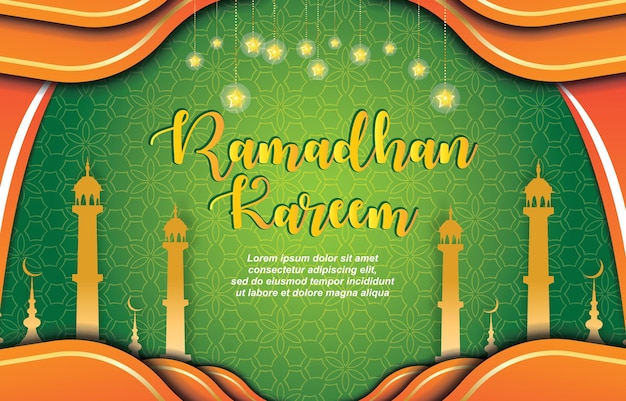Detail Background Ramadhan Orange Nomer 49