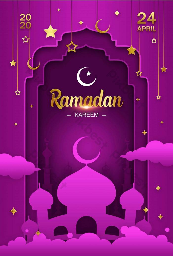 Detail Background Ramadhan Ungu Nomer 11
