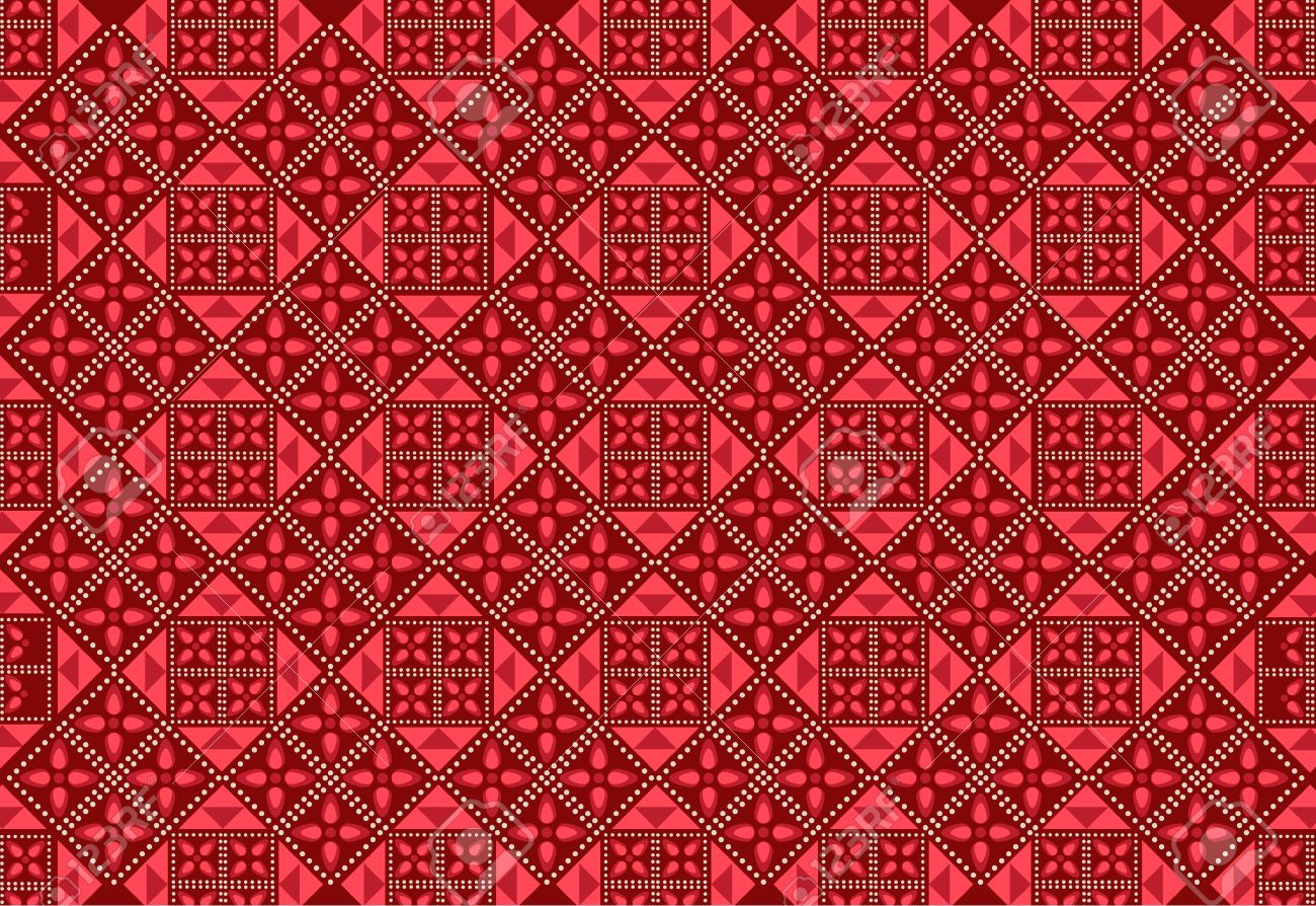 Detail Background Red Batik Nomer 2