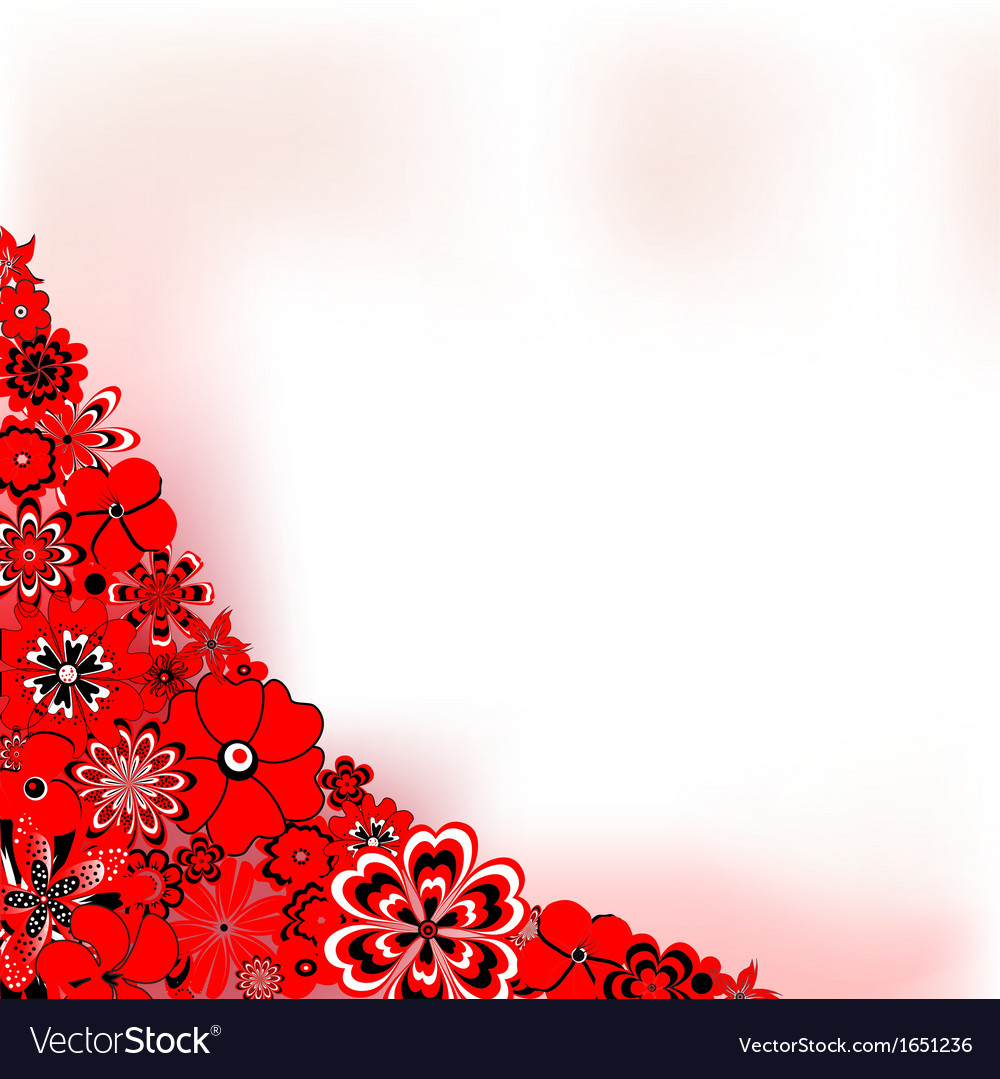 Detail Background Red Flower Nomer 2