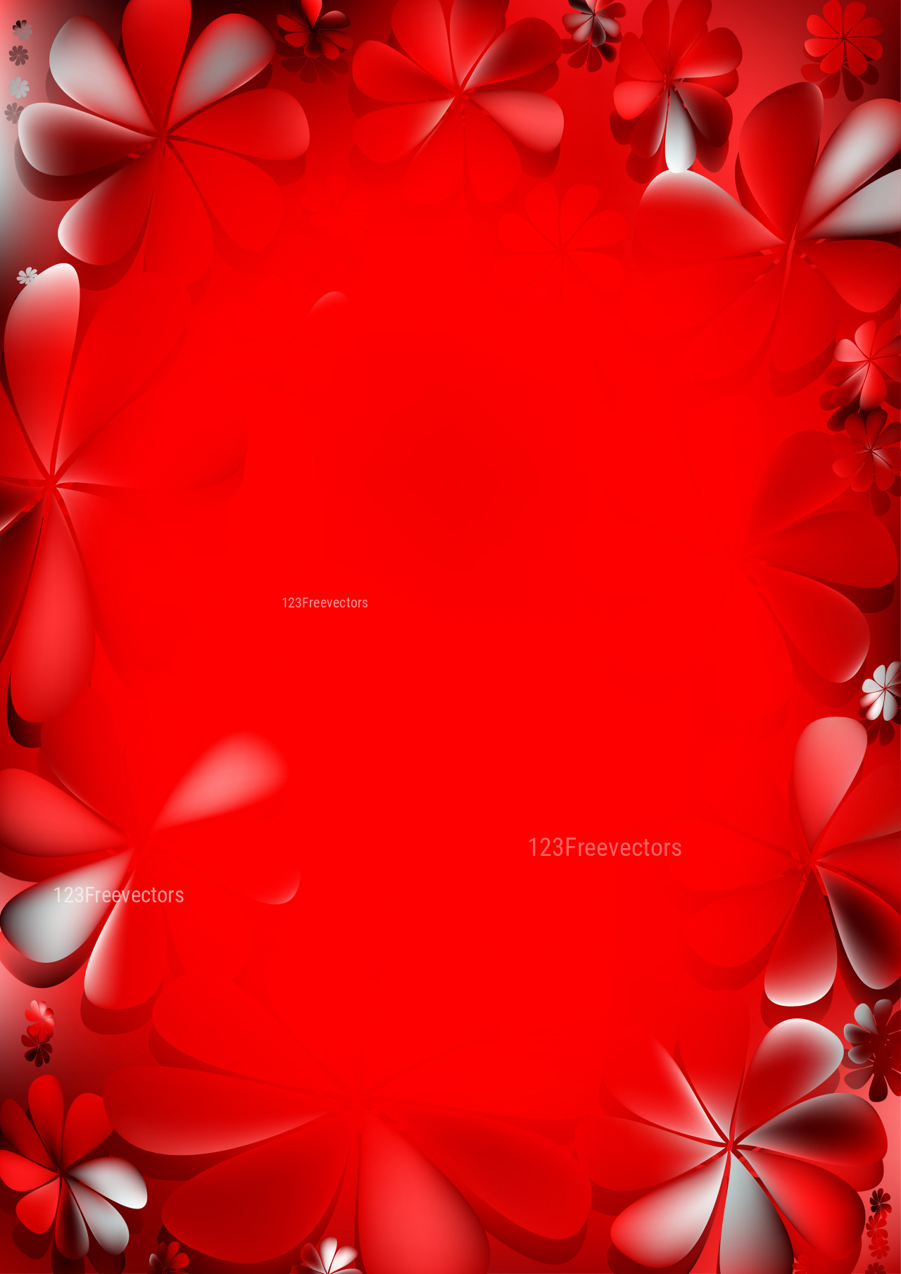 Detail Background Red Flower Nomer 26