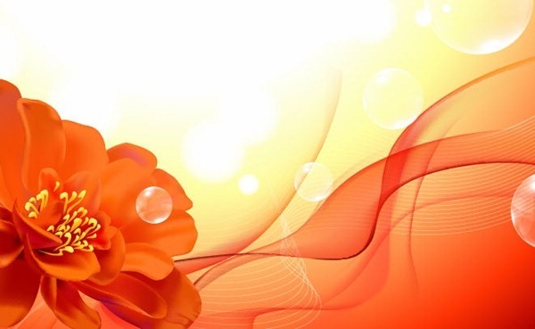 Detail Background Red Flower Nomer 33