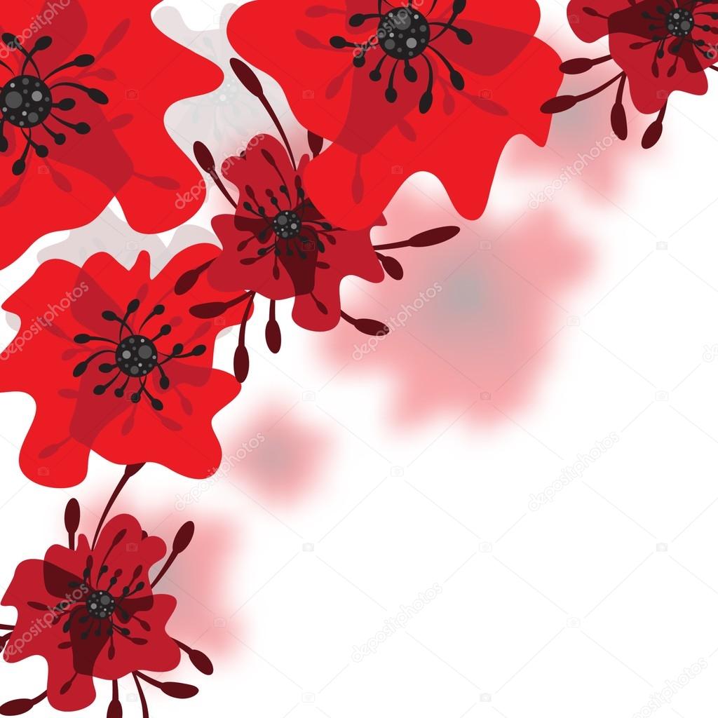 Detail Background Red Flower Nomer 5