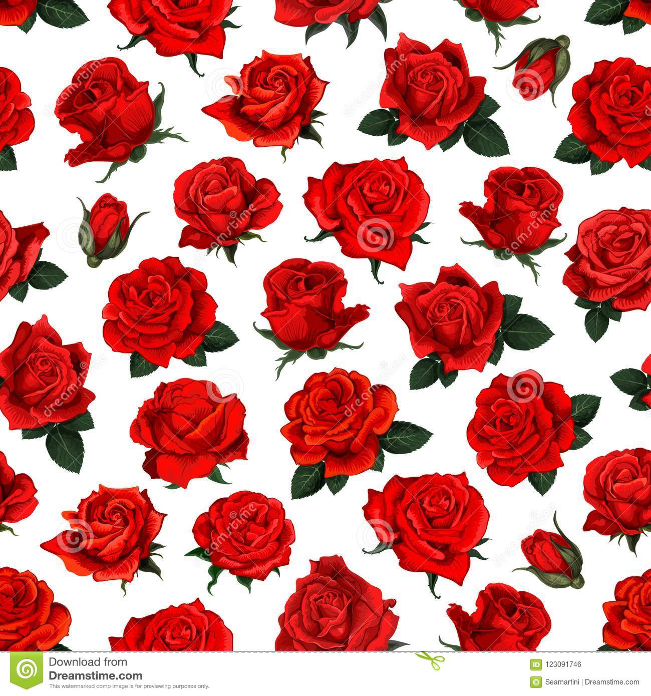 Detail Background Red Flower Nomer 54