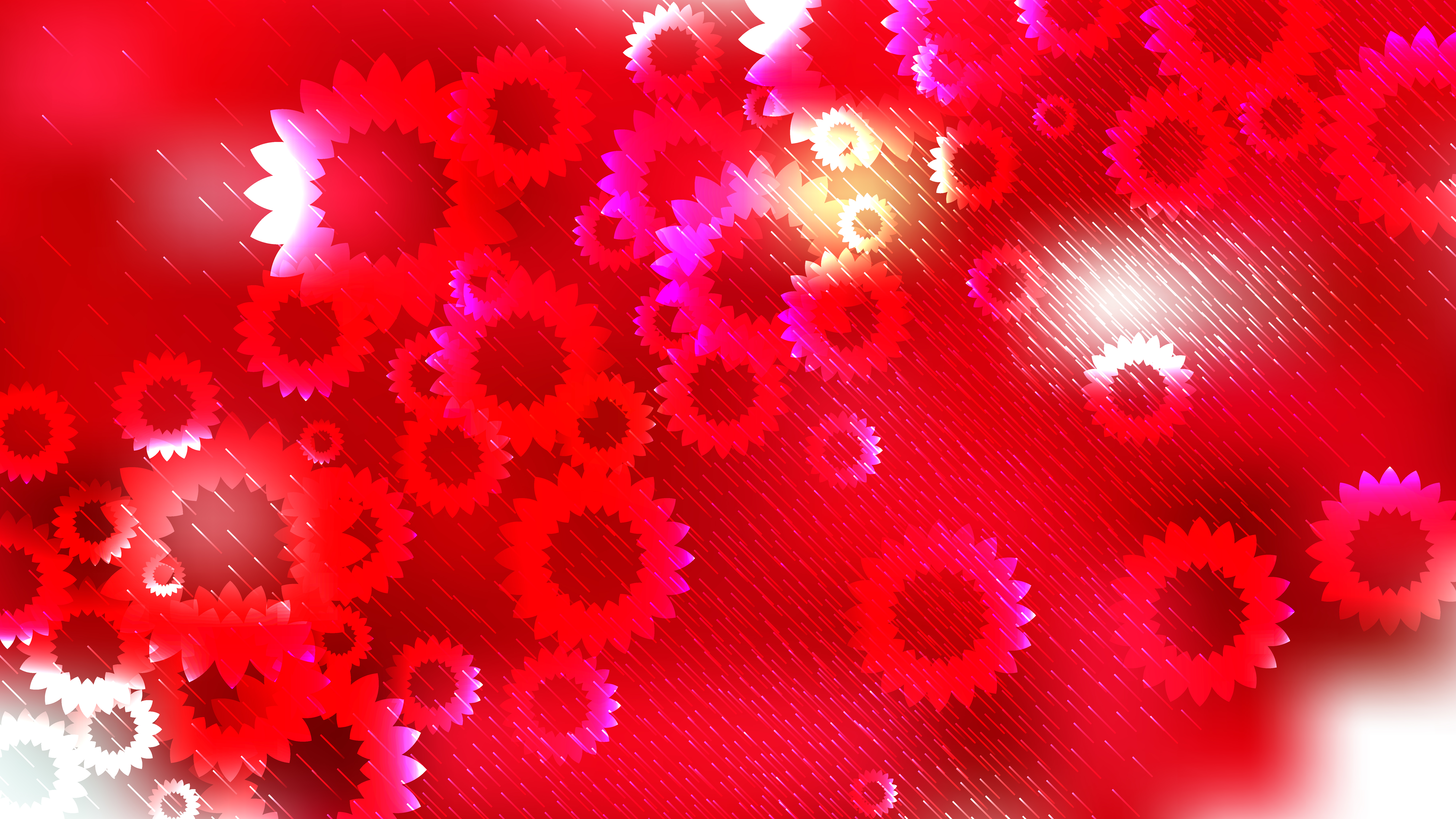 Detail Background Red Flower Nomer 57