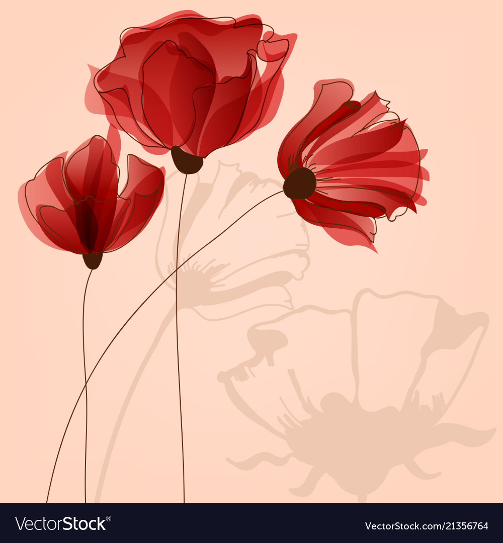 Detail Background Red Flower Nomer 9